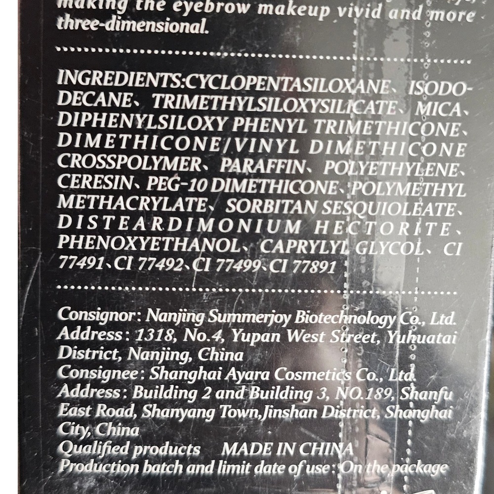 RYNLUNA Eyebrow Pomade 02 Dark Brown Waterproof Sweatproof Brow Cream 3.5g NEW - Picture 4 of 5